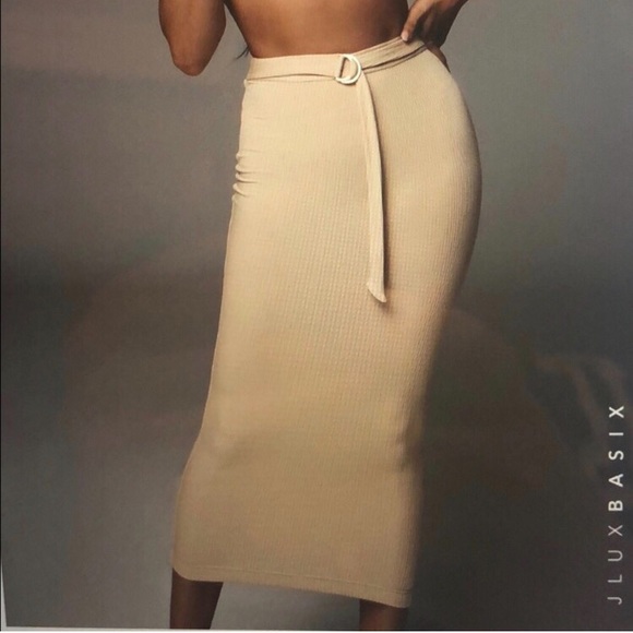naked wardrobe Dresses & Skirts - Belted Midi Skirt